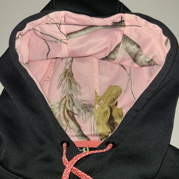 Under Armour Storm Black and Pink Camo Hoodie Size M - Picture 3 of 9